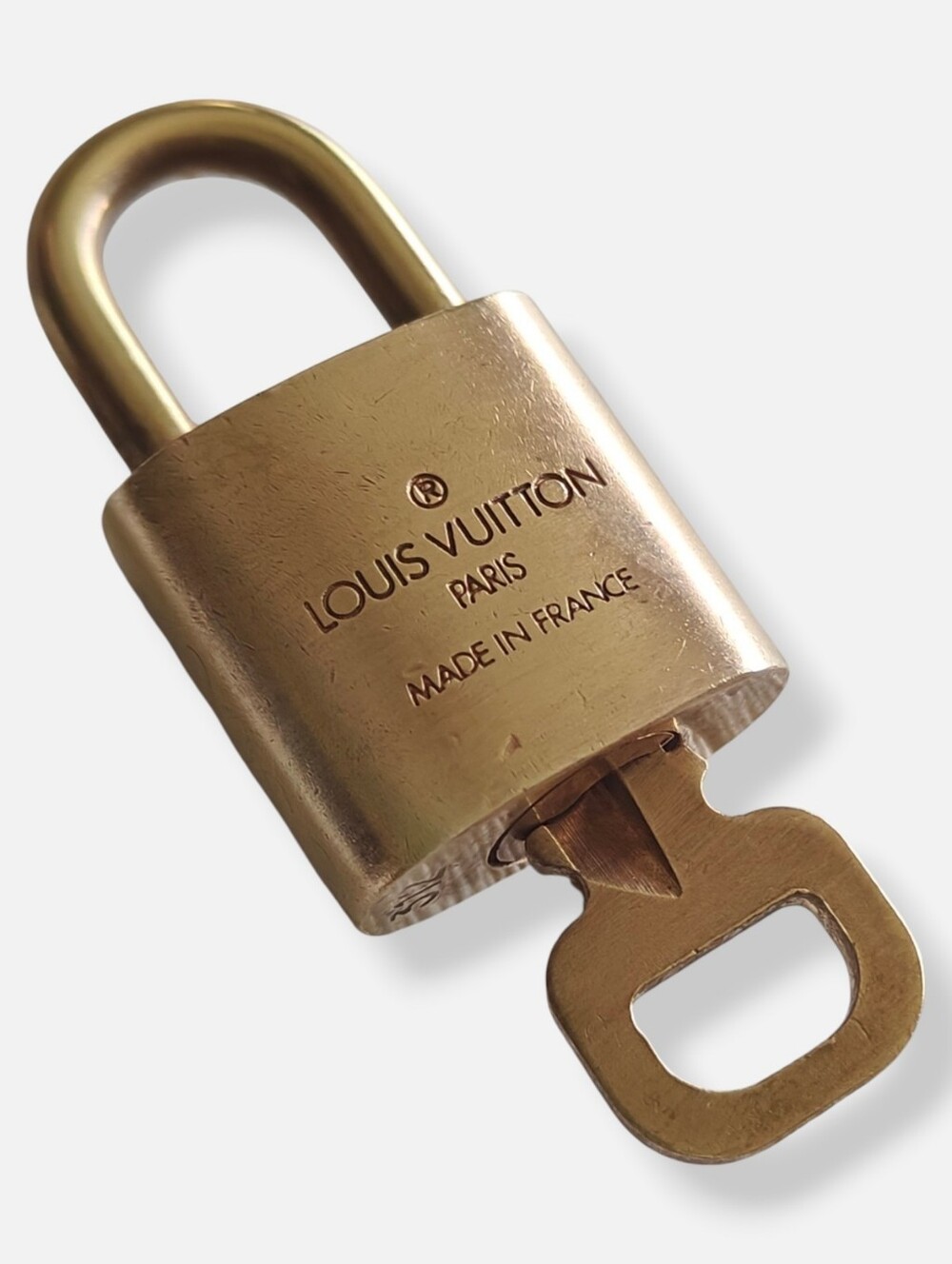 Louis Vuitton Gold Brass Lock and Key #312 - Picture 4 of 5